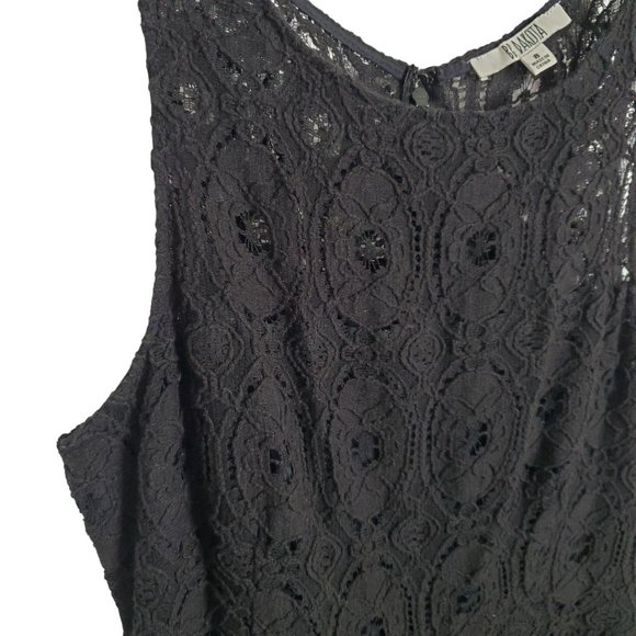 BB Dakota Size 8 Dress Renley Fit & Flare Minidress Bateau Sleeveless Black - Picture 9 of 13